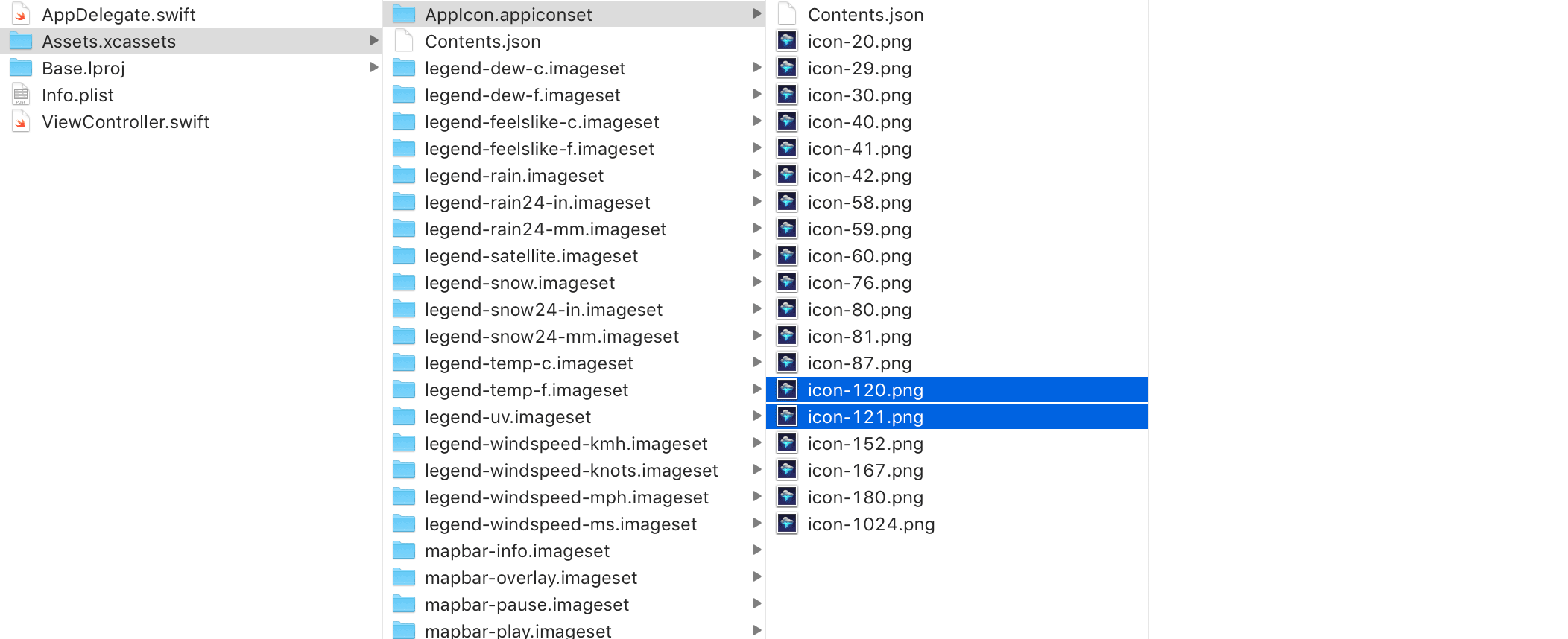 120px app icon image is duplicated