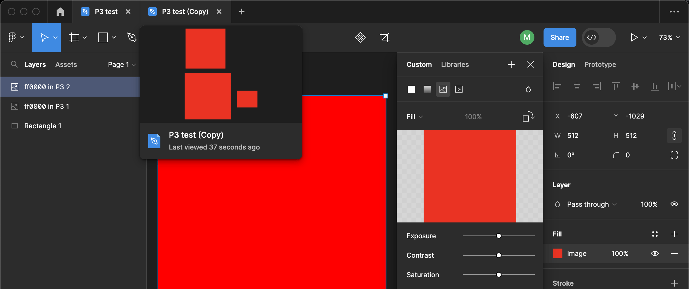 Mismatching colours across Figma’s UI