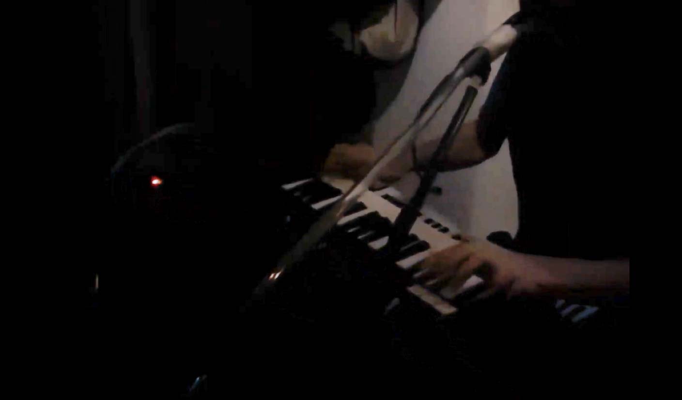 A still image from Thomas Bangalter’s talkbox session on 113’s Fout la Merde.