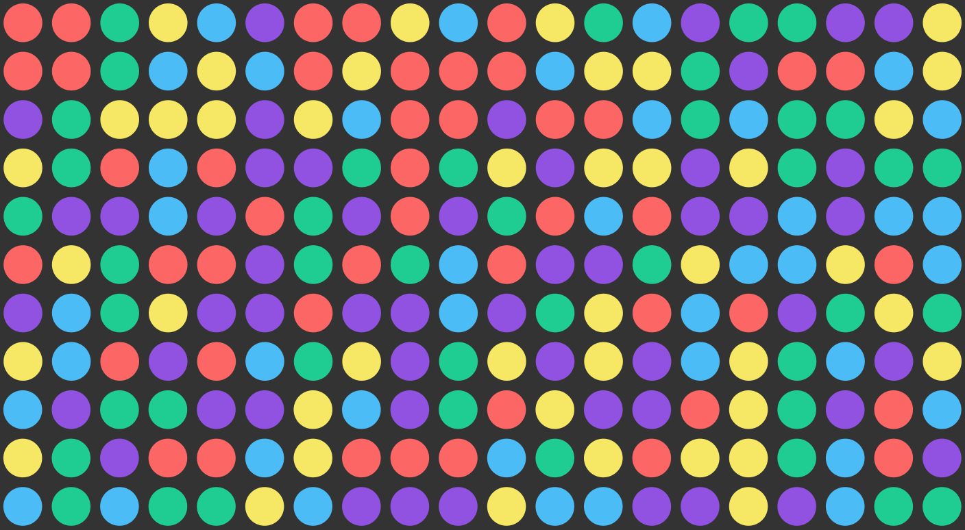 Lots of circles in a grid
