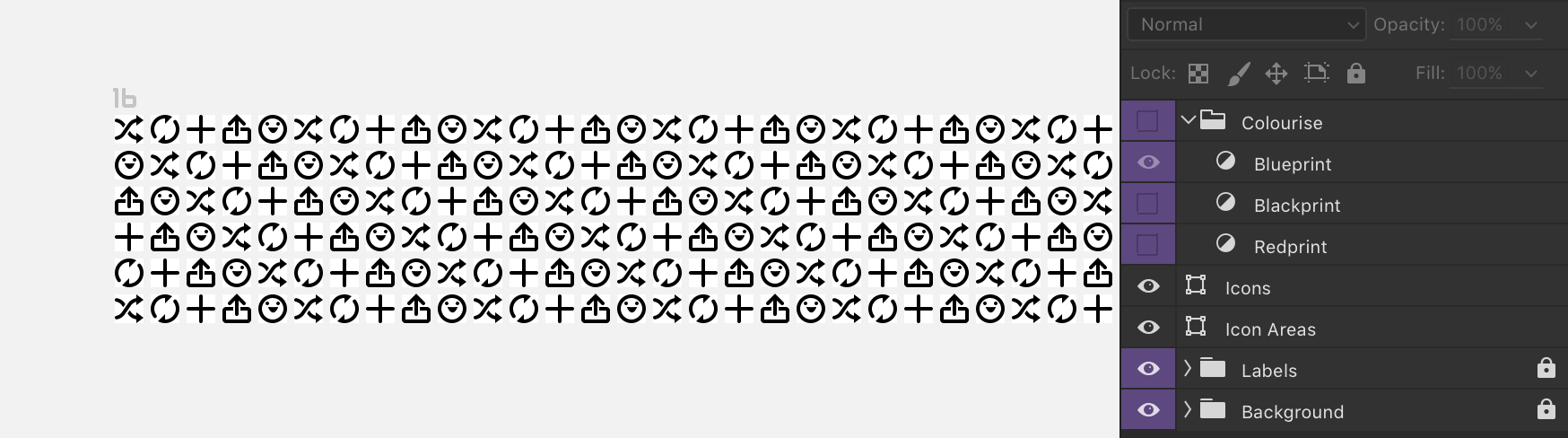 Gradient maps in Greyprint