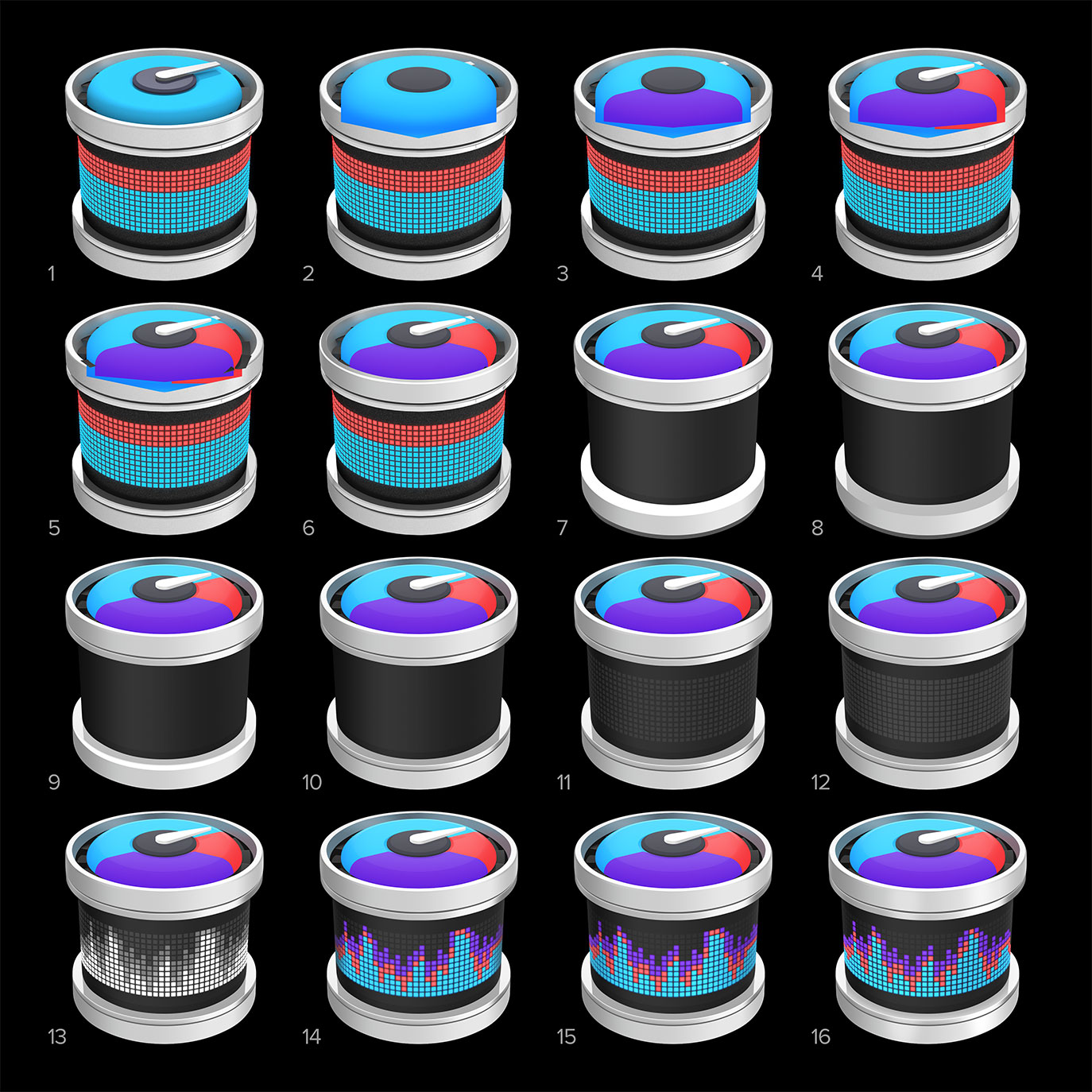 iStat Server app icon design process