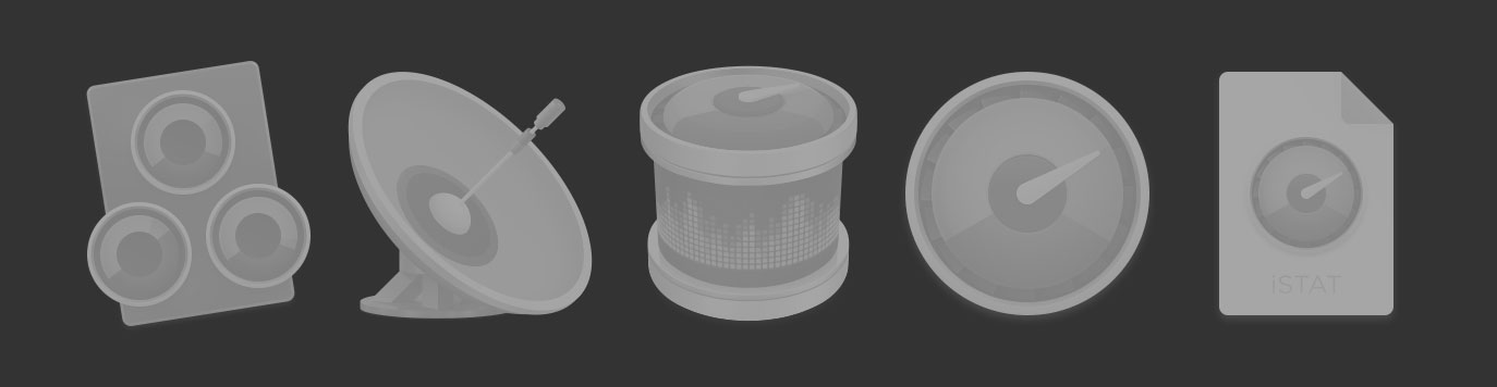 iStat icon silhouettes