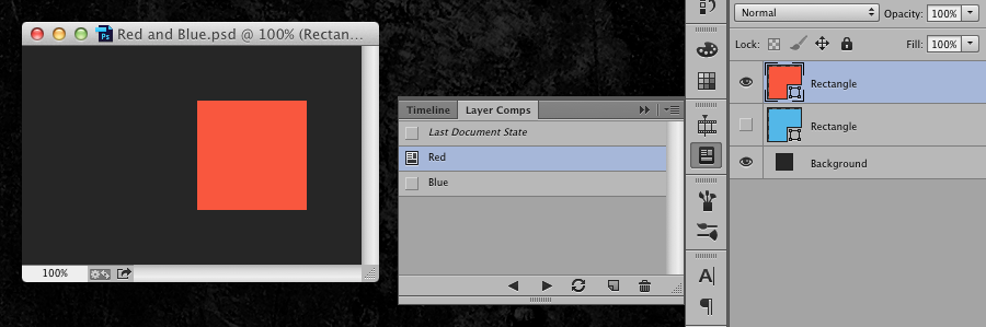 Layer Comp example