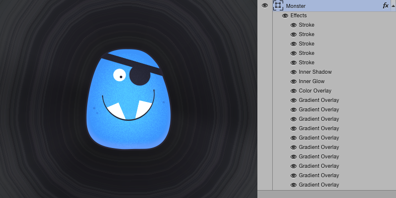 Photoshop ugly monster