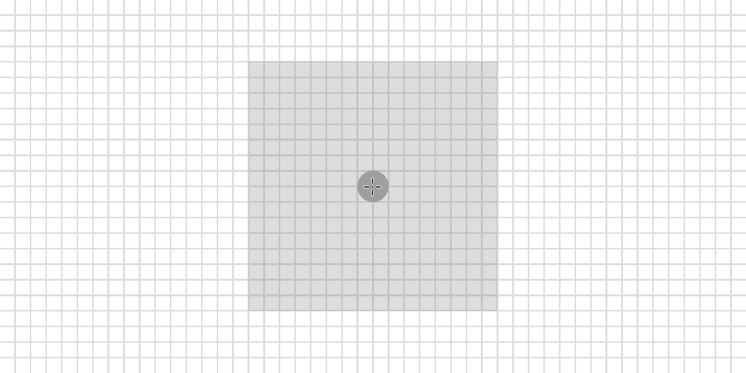 A camera iris icon being drawn in Adobe Illustrator
