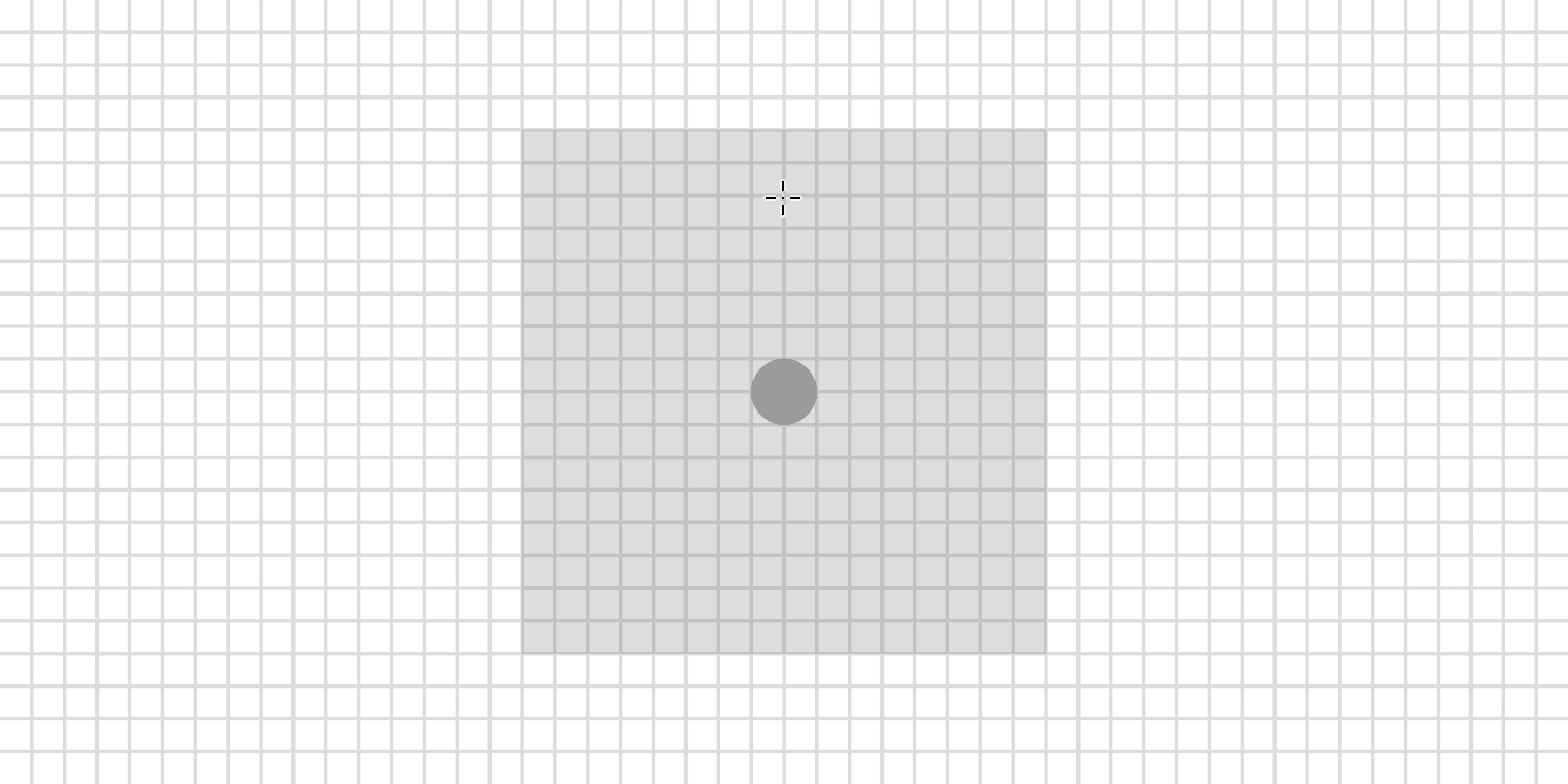 A camera iris icon being drawn in Adobe Illustrator