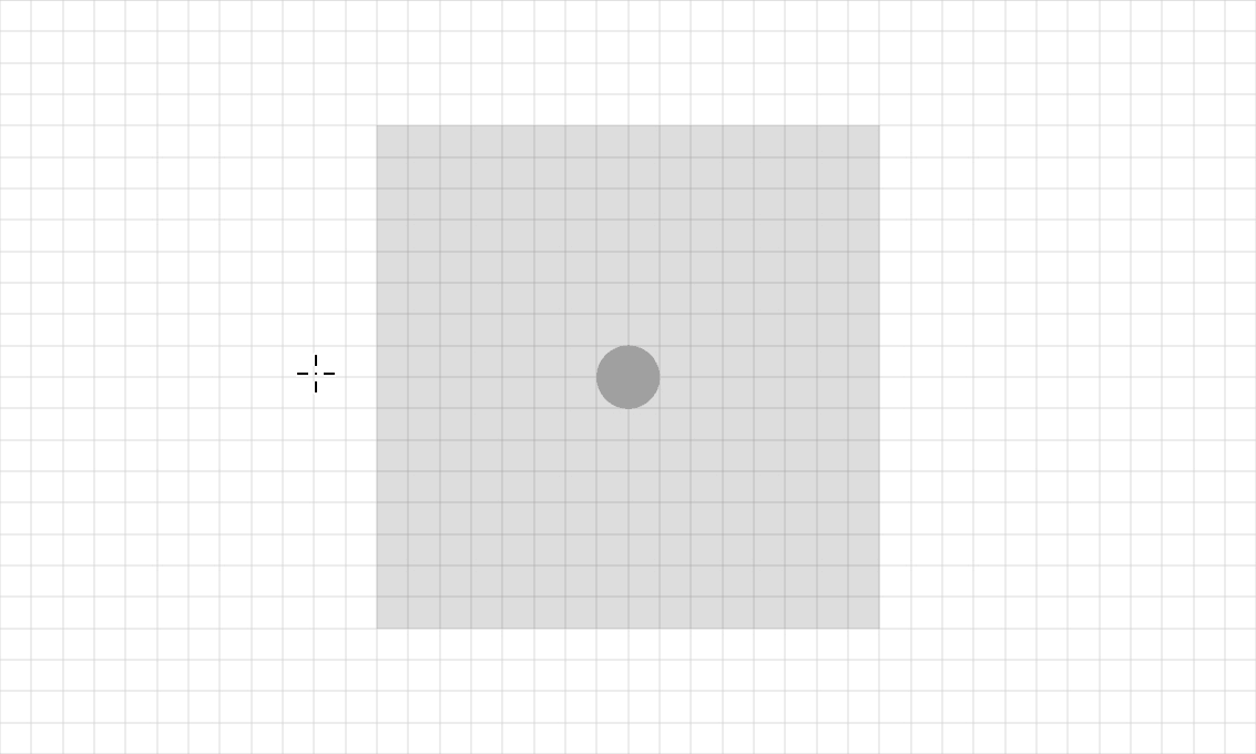 Step 1 of a fingerprint icon being drawn in Adobe Illustrator