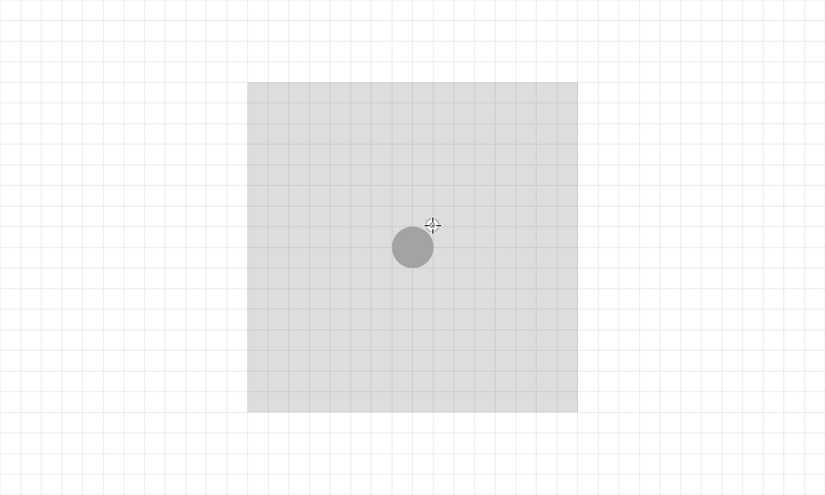 Step 1 of a flag icon being drawn in Adobe Illustrator