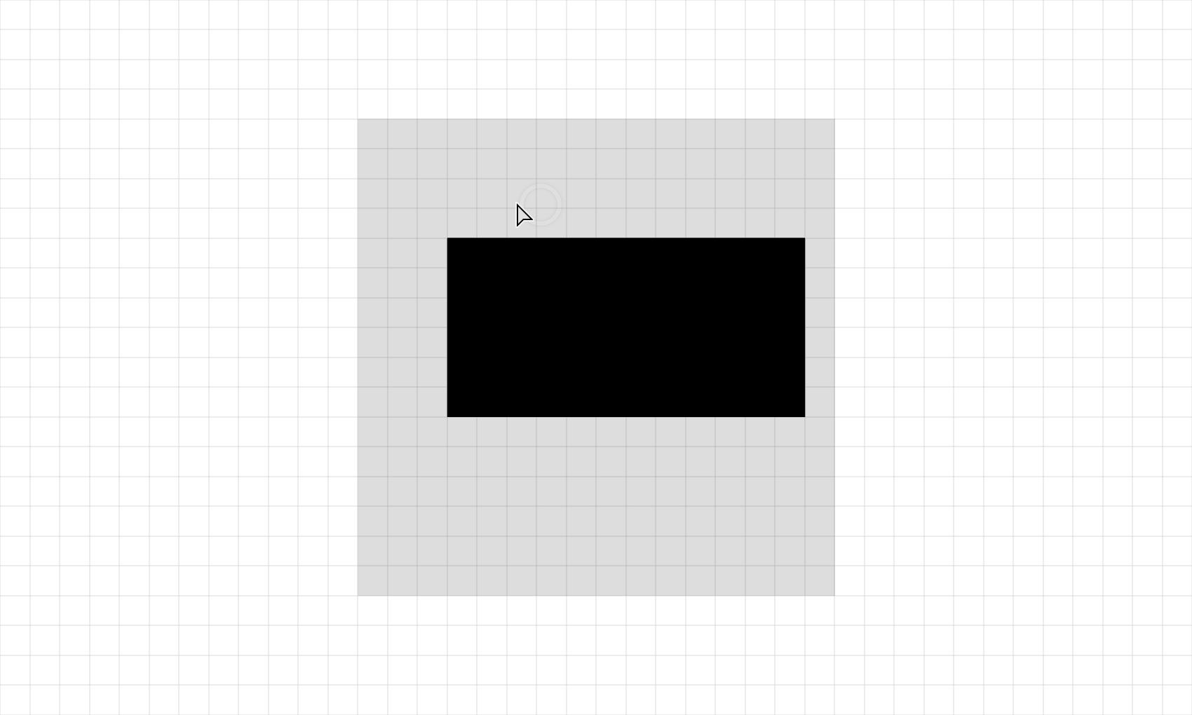 Step 2 of a flag icon being drawn in Adobe Illustrator