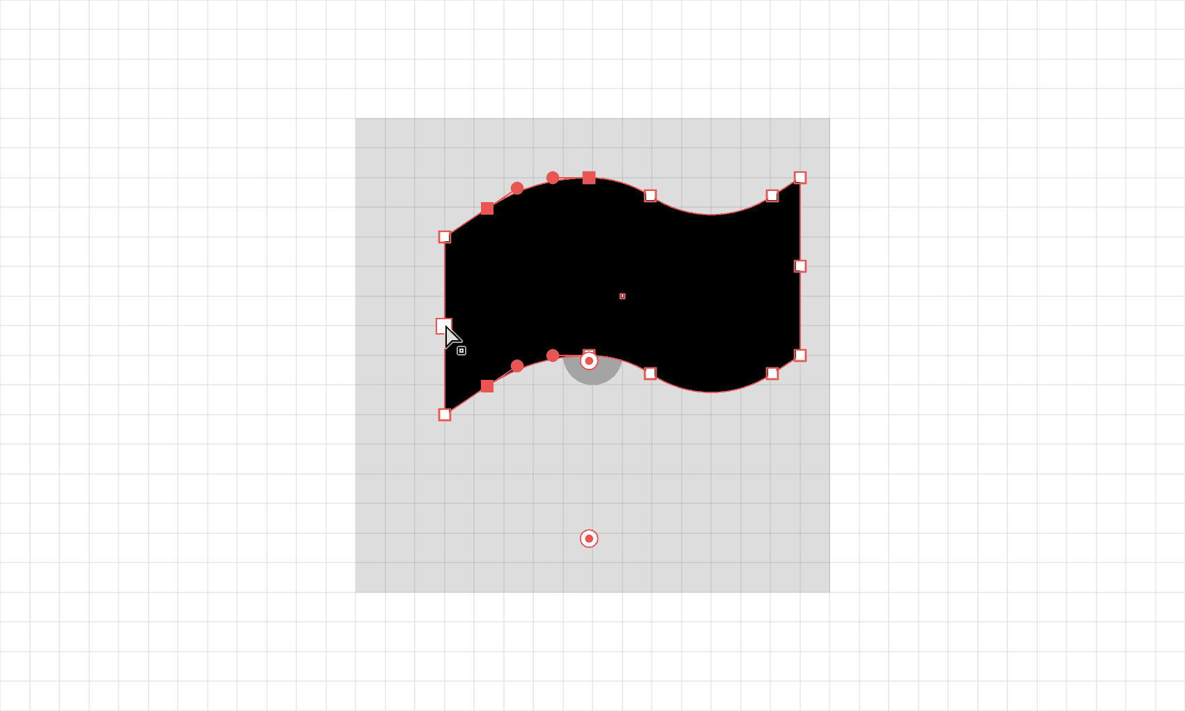 Step 4 of a flag icon being drawn in Adobe Illustrator