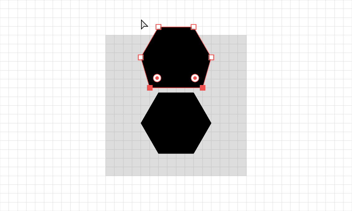 Step 3 of a fountain pen icon being drawn in Adobe Illustrator