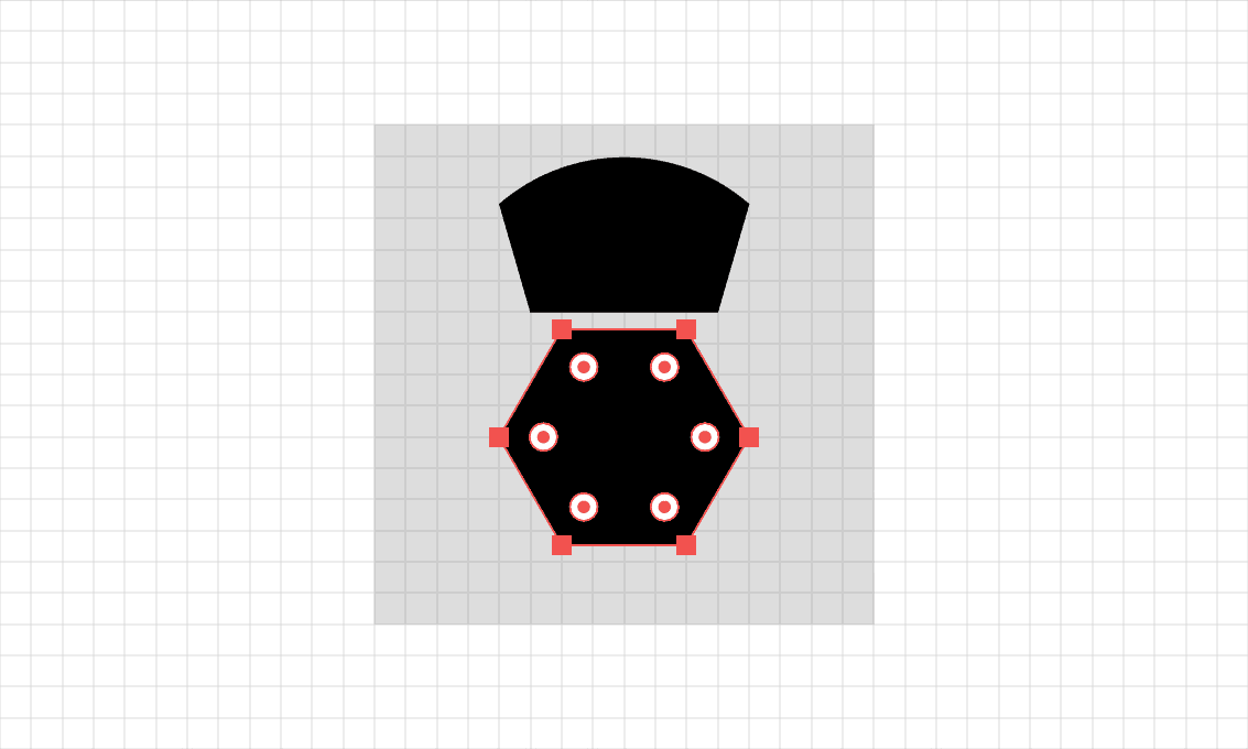 Step 4 of a fountain pen icon being drawn in Adobe Illustrator