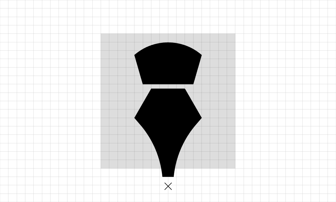 Step 6 of a fountain pen icon being drawn in Adobe Illustrator