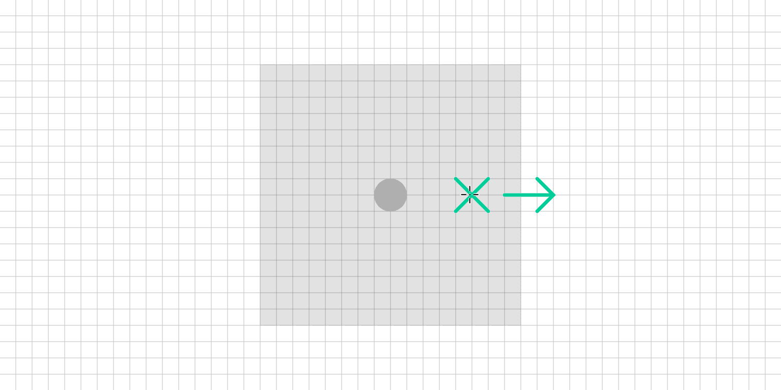 Step 1: A four sided polygon being drawn