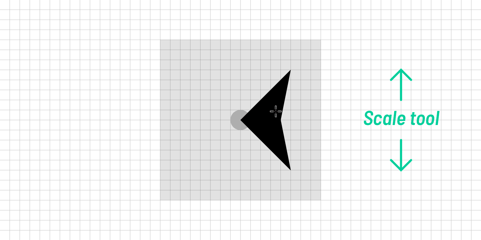 Step 2: The loop of a puzzle piece is drawn using a rectangle