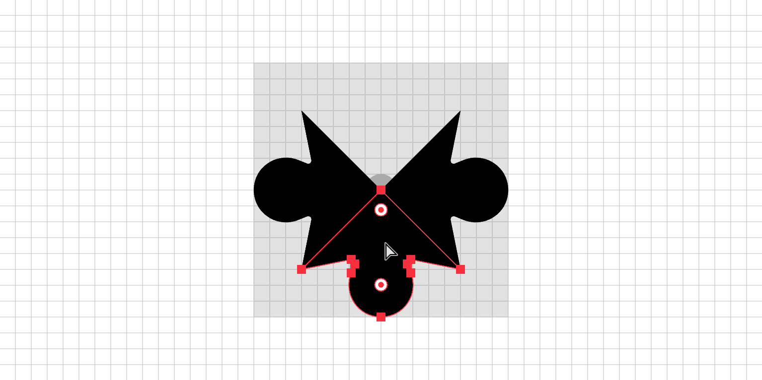 Step 5: A side of a puzzle piece being inverted