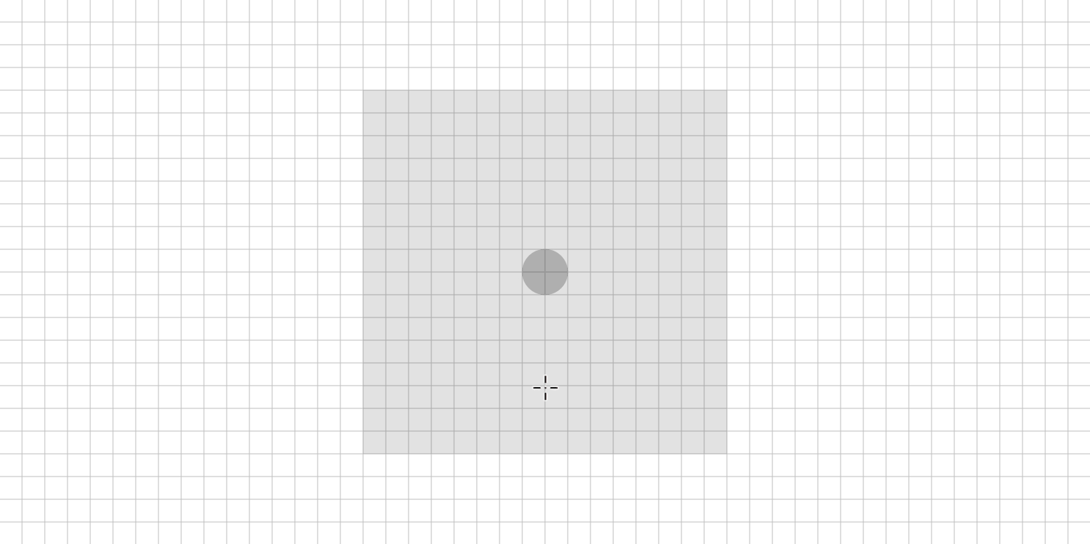 The first step of a soccer ball icon being drawn in Adobe Illustrator