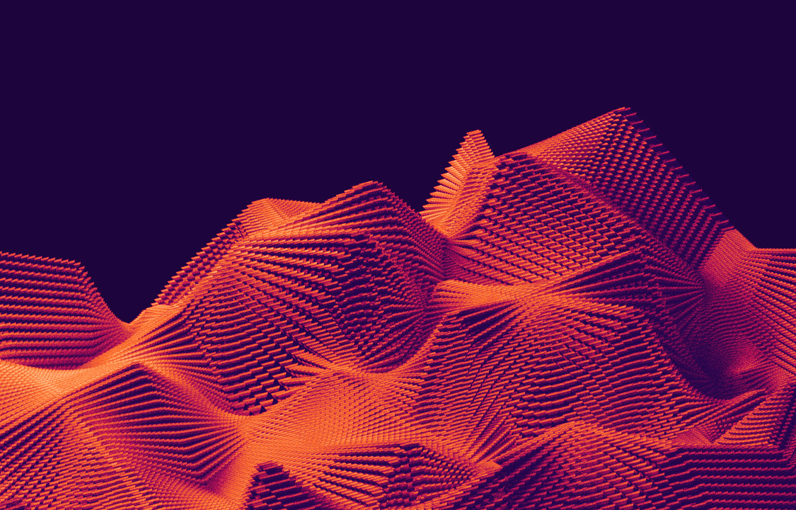 Mountains wallpaper, showing a wide gamut image
