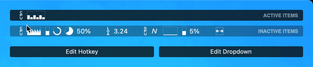 Drag labels out to remove them