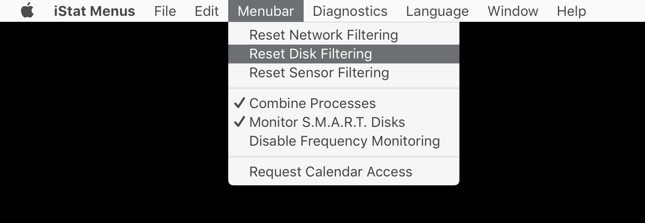 Resetting hidden disks