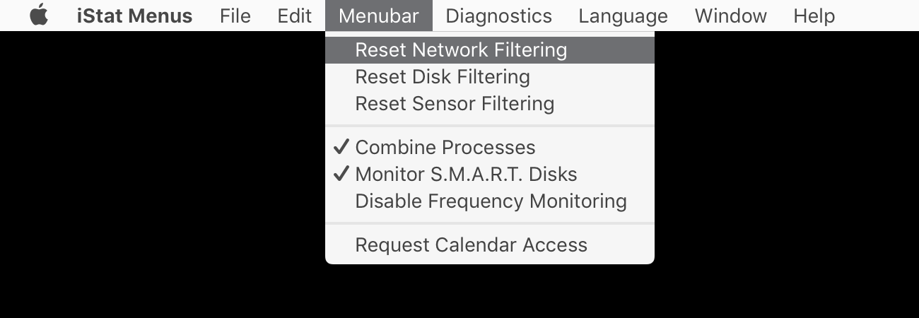 Resetting hidden network interfaces