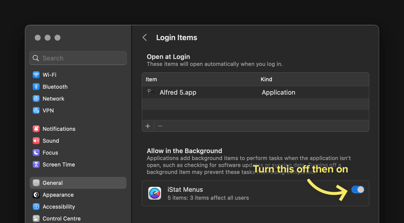 System Settings in macOS Ventura